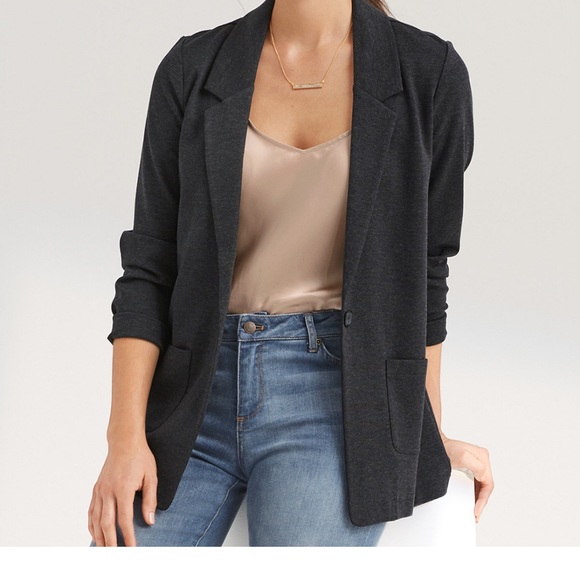 Garnett Hill knit relaxed blazer - Picture 3 of 7